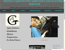 Tablet Screenshot of greyedagreyhounds.com